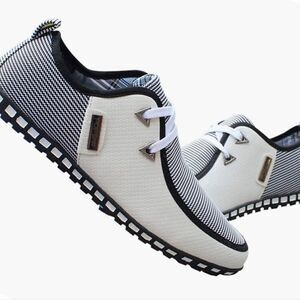 Men's fashion sneakers Men's Casual Shoes Loafers Slip-On White